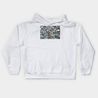 Pebble Beach with twigs Kids Hoodie